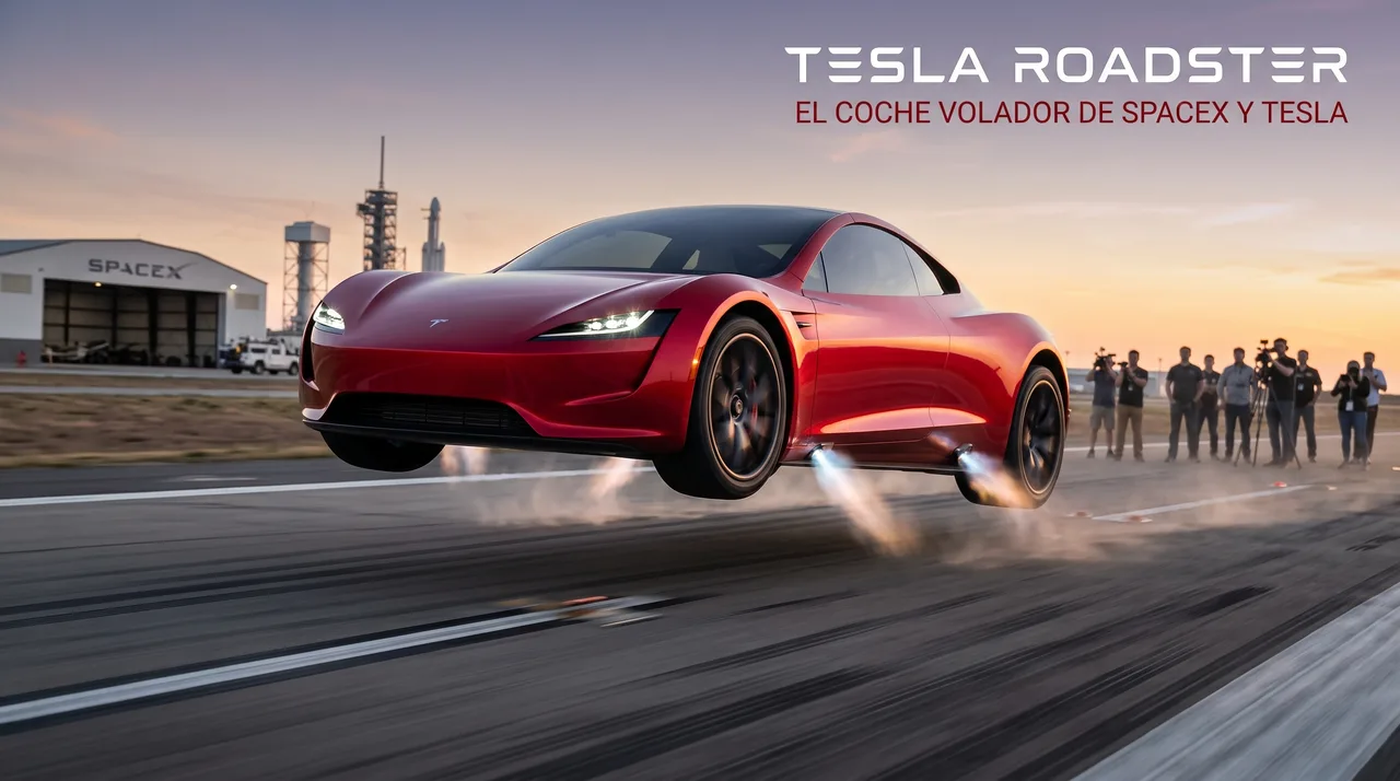 Tesla Roadster: El superdeportivo volador que llegará en 2028